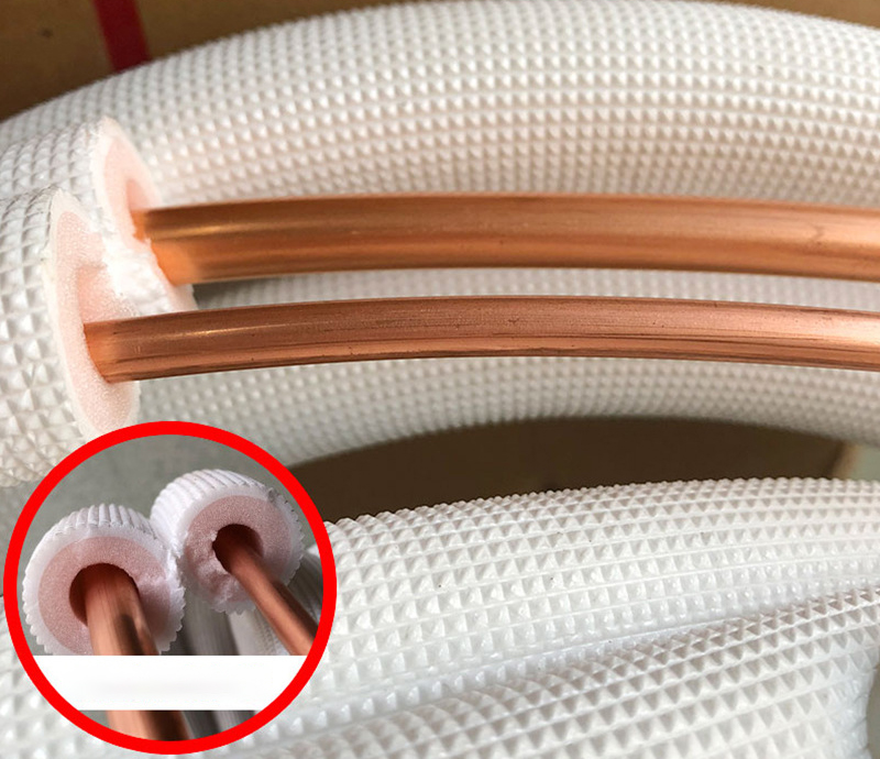 Household Air Conditioner PE Insulated Thermal Insulation Copper Pipe factory
