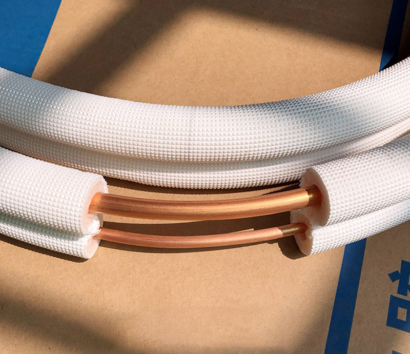 Household Air Conditioner PE Insulated Thermal Insulation Copper Pipe manufacture